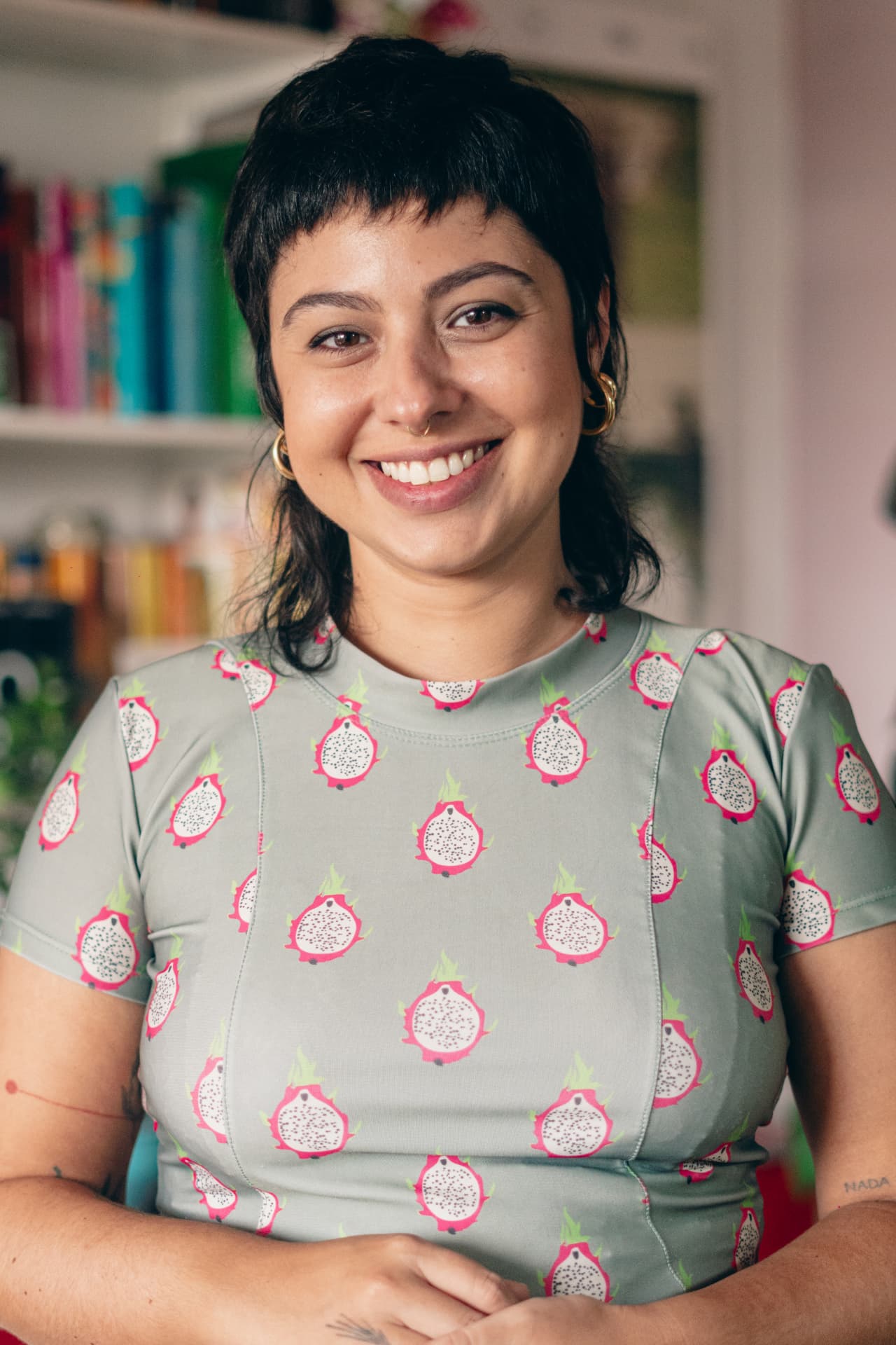 Retrato de Monique Cerchiari, CEO e Diretora de Gestão Cultural da Tatu Cult
